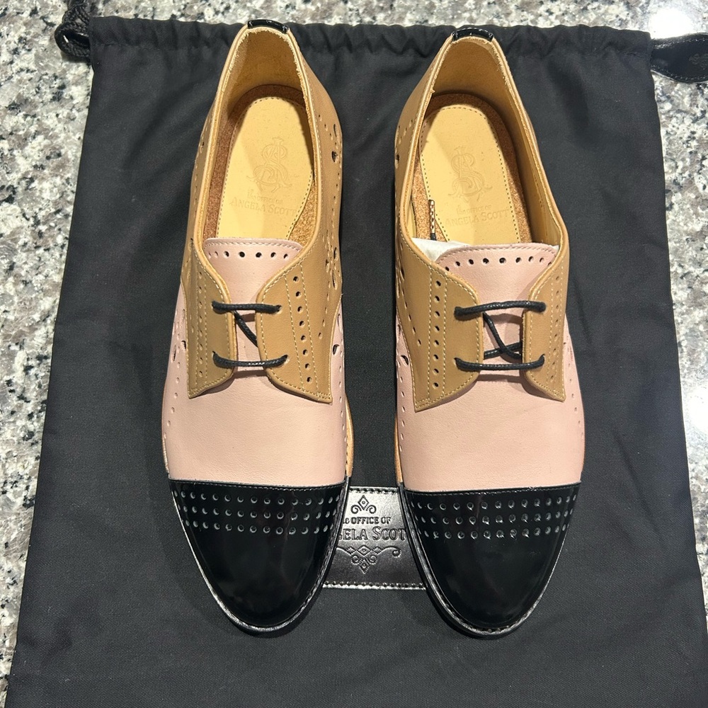 The Office of Angela Scott Tri-Color Oxfords